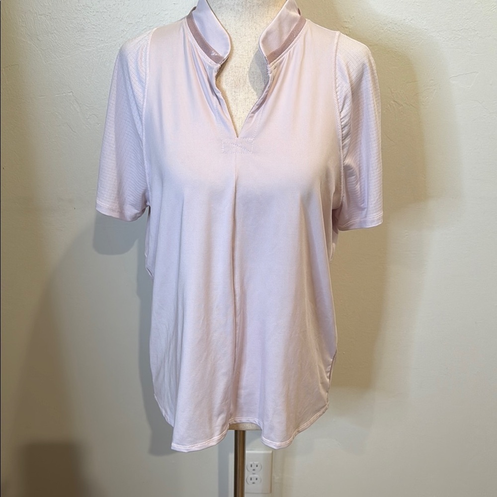 LUCKY IN LOVE GOLF/ TENNIS SHIRT LAVENDER SIZE MEDIUM 8-10